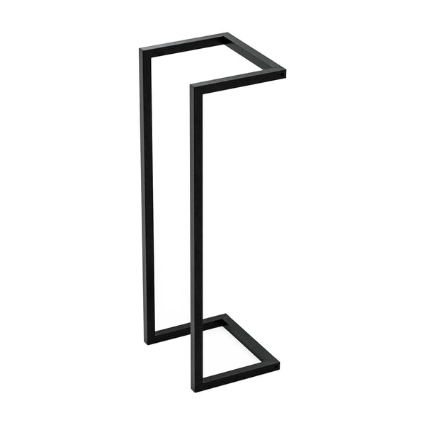 Portasciugamani da Parete Loppa Portasalviette 70 x 25 x 20 cm Acciaio Nero [en.casa] 