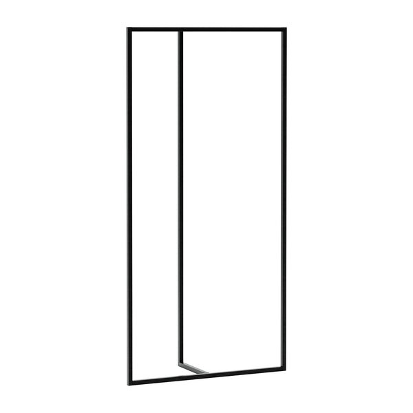 Stand Appendiabiti Hurdal Telaio a T 160 x 80 x 32 cm Acciaio Nero [en.casa] 