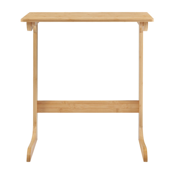 Tavolo da Divano Hægebostad a Forma di C 65 x 60 x 40 cm Bambù Naturale [en.casa]