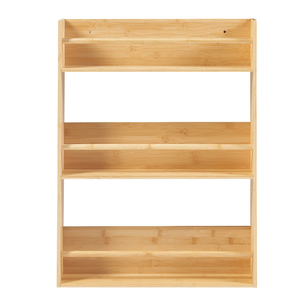 Mensola da parete Hareid 80x60x12cm Bambù [en.casa]