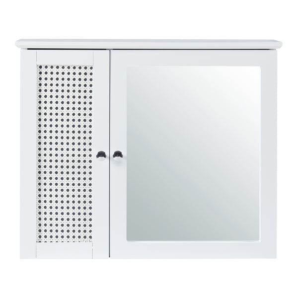 Specchio da parete Karlsøy 50x60x15cm Bianco [en.casa]