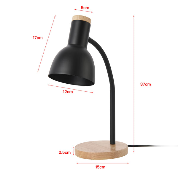 Lampada da tavolo Woodley Nero [lux.pro]