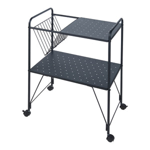 Carrello da servizio Austrheim 73x50x33cm Nero [en.casa]