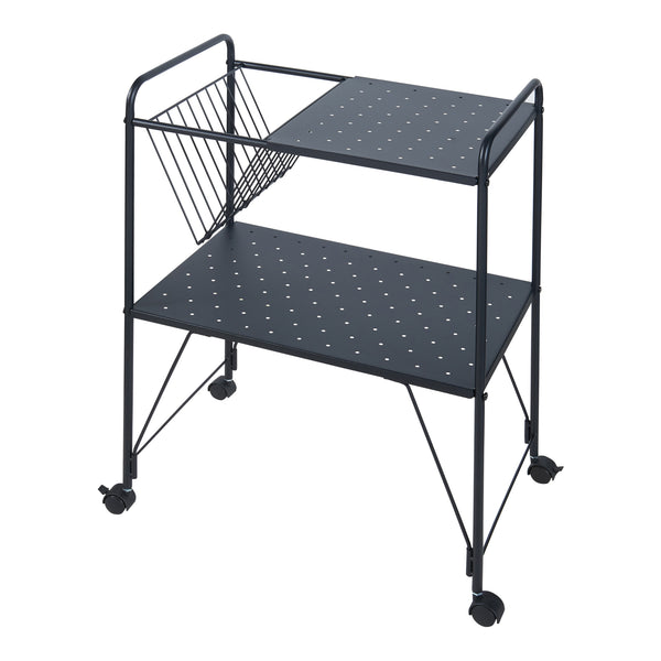 Carrello da servizio Austrheim 73x50x33cm Nero [en.casa]