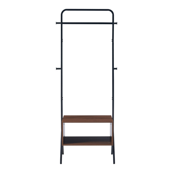 Appendiabiti Averøy 180x74x42cm Nero/Noce [en.casa]