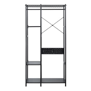 Appendiabiti Brønnøy 182x90x46cm Nero [en.casa]