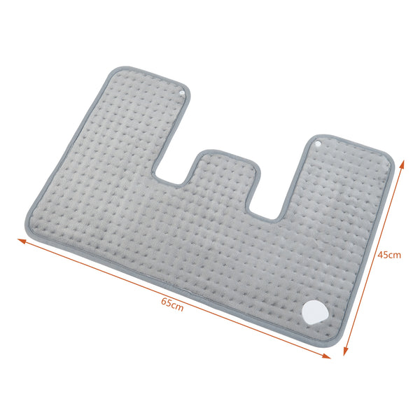 Cuscino riscaldante elettrico Borrello 100W 65x45cm Grigio [en.casa]