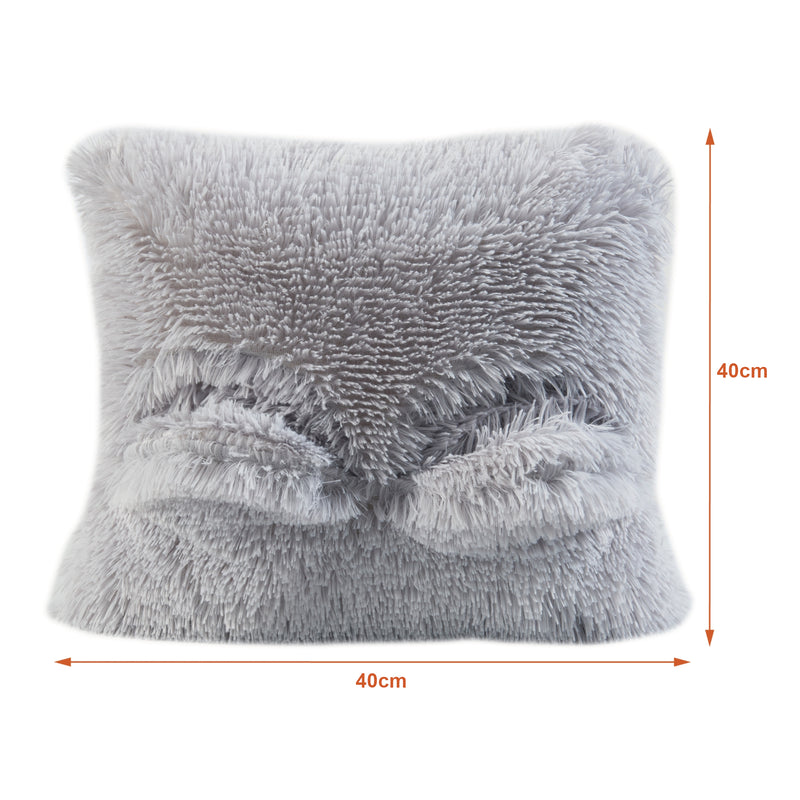 Schizzo in scala Cuscino Elettrico Capurso Termoforo 40 x 40 cm in Tessuto Peluche Grigio [en.casa] 