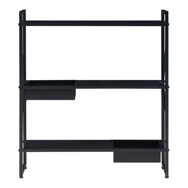 Scaffale Portapiante Berkelland a 3 Livelli - Metallo Nero [en.casa] 