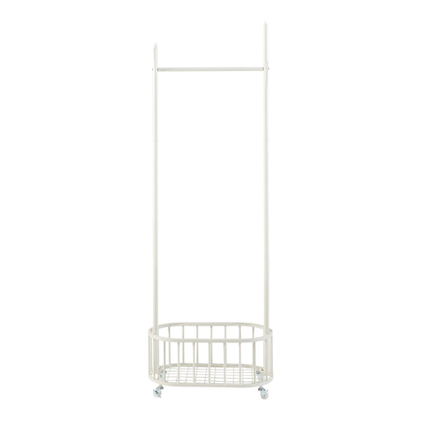 Appendiabiti su ruote Risør Acciaio Bianco [en.casa]