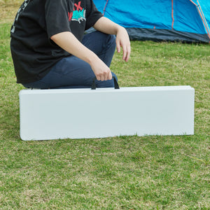 Set panca pieghevole Ljusnarsberg 2 pz. Bianco [en.casa]