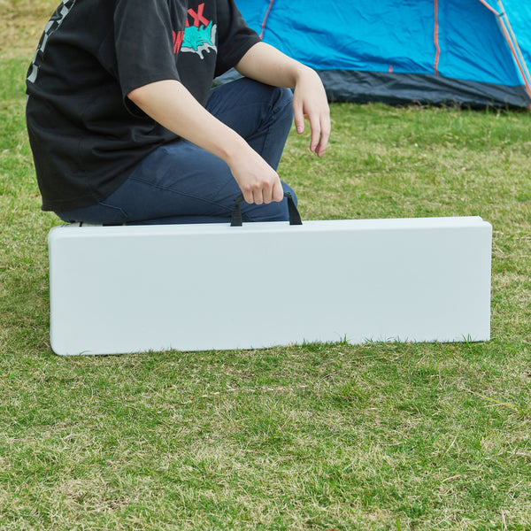 Set panca pieghevole Ljusnarsberg 2 pz. Bianco [en.casa]