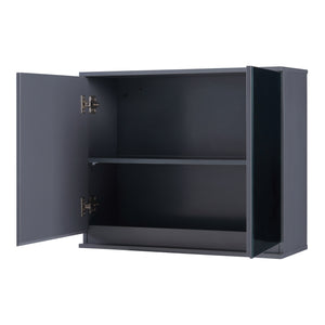 Specchio contenitore Overath 60x20x50 cm Grigio [en.casa]