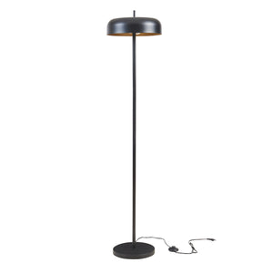 Lampada da terra Barton a 2 fiamme Metallo 159 cm Nero [lux.pro]
