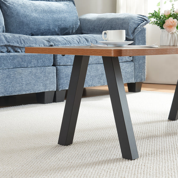 Struttura del tavolo set da 2 Mariager 42x40cm Nero [en.casa]