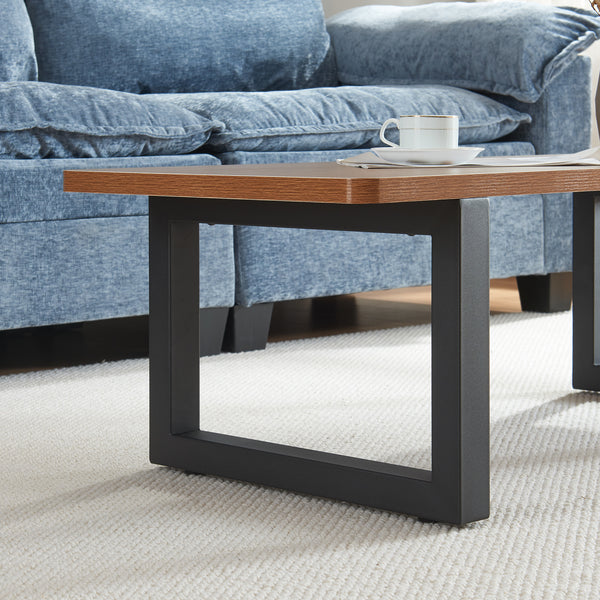 Set di 2 strutture per tavolo Lunderskov 35x50cm Nero [en.casa]