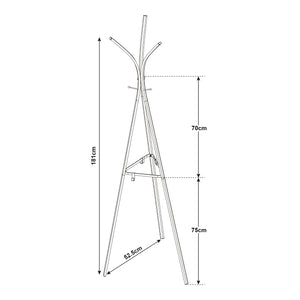 Appendiabiti Vevelstad 181x52,5x52,5 cm Acciaio [en.casa]