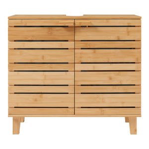 Mobile sottolavabo Epind 60x66x30 cm Bambù Naturale [en.casa]