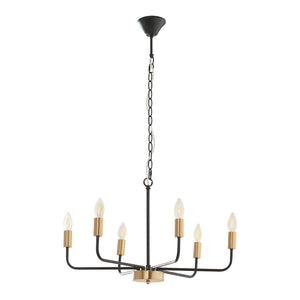 Lampadario Bishop Metallo Nero/Ottone [lux.pro]