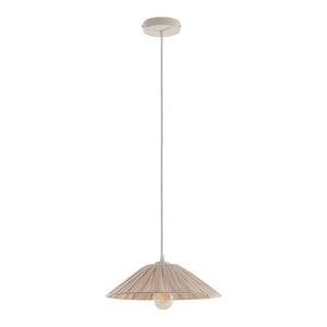 Lampada a sospensione Bridge Bianco/Beige [lux.pro]
