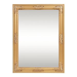 Specchio da Parete Punkalaidun con Cornice Dorata Stile Barocco 80x60 cm Verticale e Orizzontale [en.casa] 