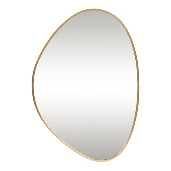 Specchio da Parete Lardkapihond con Cornice Irregolare 75x53 cm color Oro [en.casa] 
