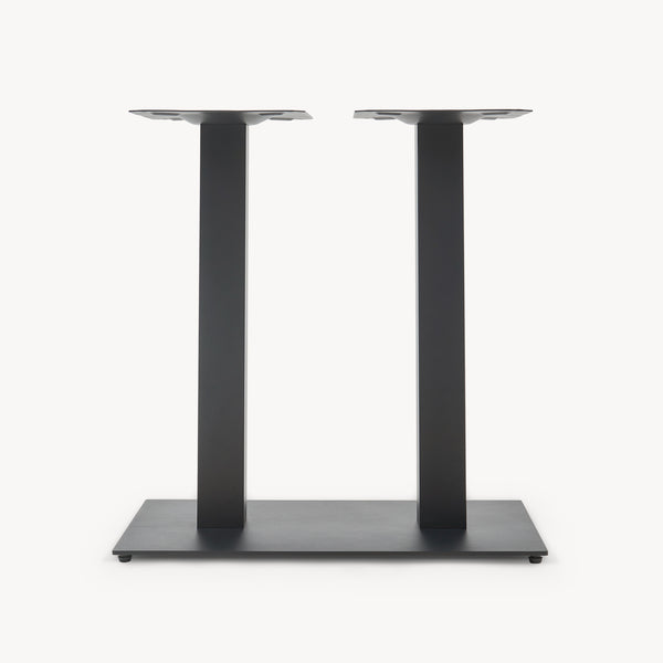 Telaio per Tavolo 'Fai da Te' Vadejord Struttura a 2 Gambe 70 x 40 x 73 cm - Nero [en.casa]