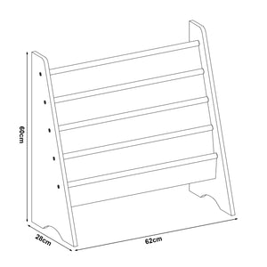 Libreria per bambini Hornnes 60x62x28 cm motivo Aqua Dream [en.casa]