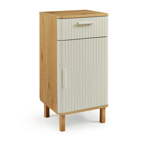 Mobile bagno Ferrersp 80x40x35 cm effetto quercia/colore sabbia [en.casa]