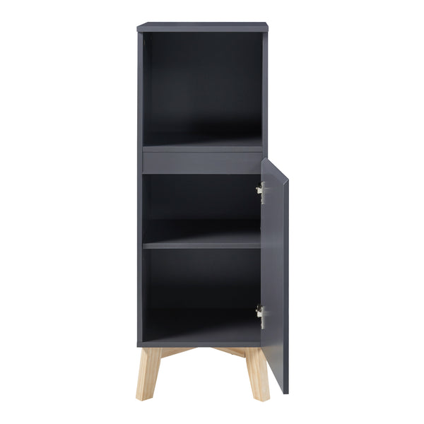 Set mobili da bagno 5 pezzi Overath Grigio [en.casa]