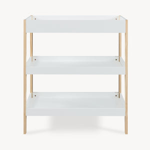 Fasciatoio Oupilu con 2 ripiani 91x82x53 cm Bianco [en.casa]