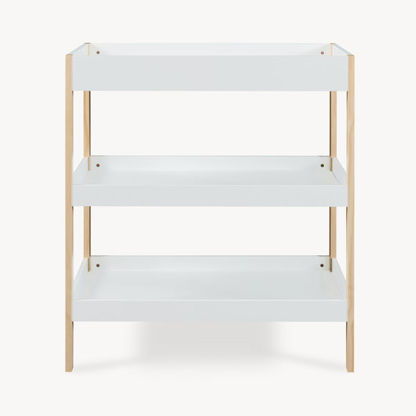 Fasciatoio Oupilu con 2 ripiani 91x82x53 cm Bianco [en.casa]
