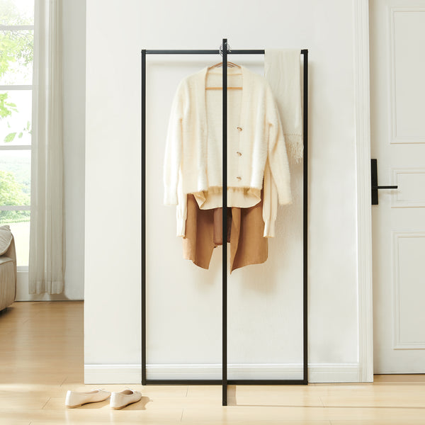 Appendiabiti Norjad 160x80x41 cm Metallo Nero [en.casa]