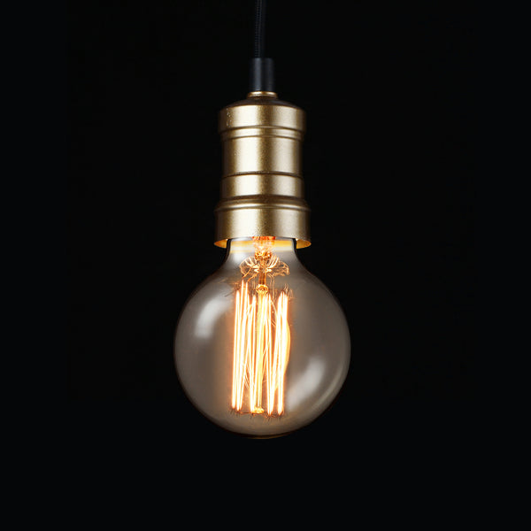 Lampada a Sospensione 'Turin' Lampadario con 1 Fonte di Luce Senza Paralume in Stile Industriale - Set da 3 o Singolare [lux.pro]