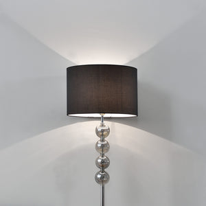Lampada da terra Spheridern 1x E27 Ø 37,5 x 155 cm Cromo/Nero lux.pro
