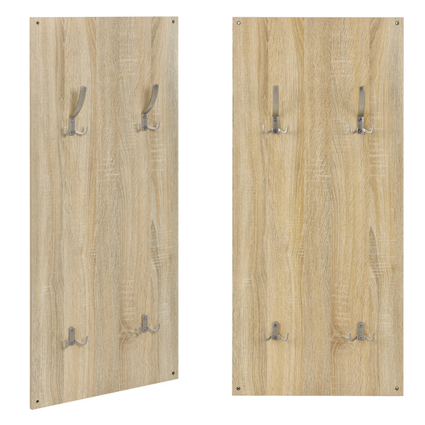 [en.casa] Mobile ingresso - Set arredo ingresso - Scarpiera, specchio, appendiabiti - Effetto faggio/bianco