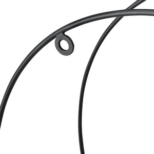 Mensola da parete Lily 35x12x35 cm design rotondo con 2 ripiani nero en.casa