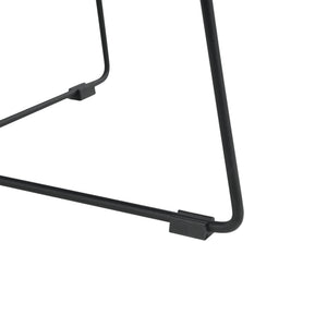 [en.casa] Poggiapiedi 40 x 60 cm con Gambe in Metallo Pouf / Sedile Basso per Bambini - Grigio