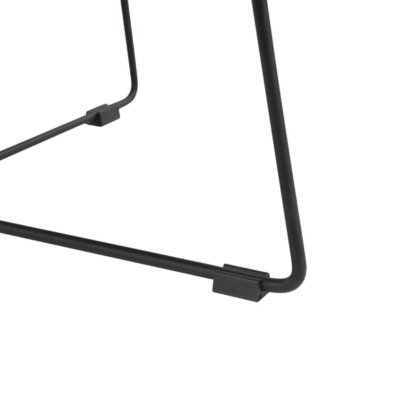 [en.casa] Poggiapiedi 40 x 60 cm con Gambe in Metallo Pouf / Sedile Basso per Bambini - Grigio