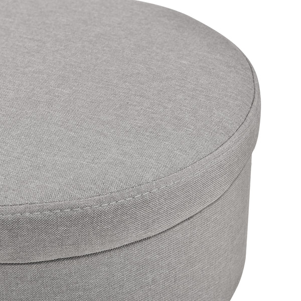 [en.casa] Poggiapiedi con Piano rimovibile 42 x 36 cm Sedile con Contenitore Carico Massimo 80 kg - Grigio