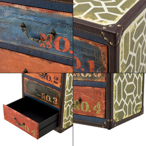 Cassettiera Goslar Mobile Contenitore Multicolore 66 x 40 x 30 cm [en.casa]