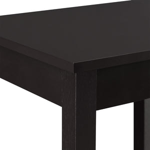 Tavolino da Divano 74 x 38 x 30 cm Tavolo da Salotto/Soggiorno/Cucina Tavolino in MDF con Ripiano Portaoggetti Portafiori - Color caffè