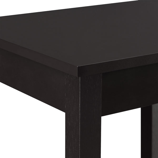 Tavolino da Divano 74 x 38 x 30 cm Tavolo da Salotto/Soggiorno/Cucina Tavolino in MDF con Ripiano Portaoggetti Portafiori - Color caffè
