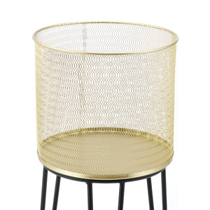 Portavaso Menen 2 pz. Nero-Oro en.casa