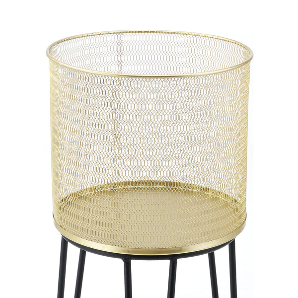 Portavaso Menen 2 pz. Nero-Oro en.casa