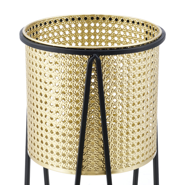 Portavaso Musson 2 pz. Nero-Oro en.casa