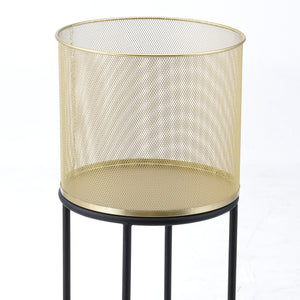 Supporto per vaso Manhay 2 pz. Nero-Oro en.casa