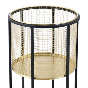 Portavaso Malgedem 2 pz. Nero-Oro en.casa