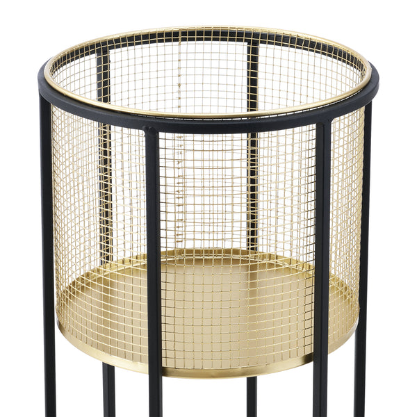 Portavaso Malgedem 2 pz. Nero-Oro en.casa