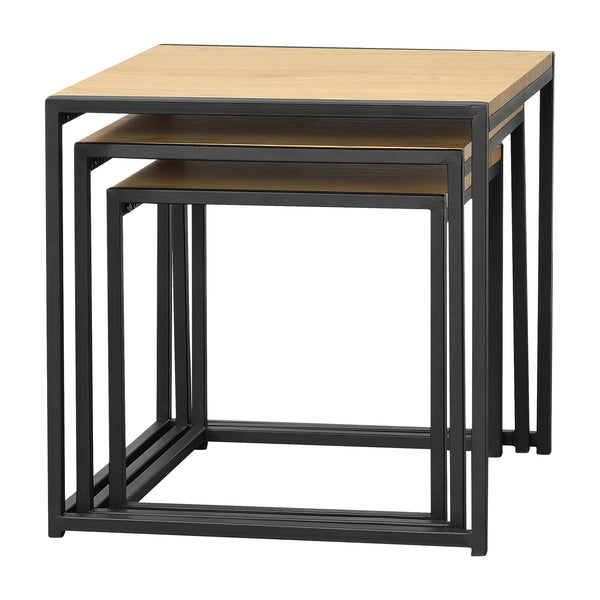 Tavolino Ringsaker set da 3 effetto quercia en.casa